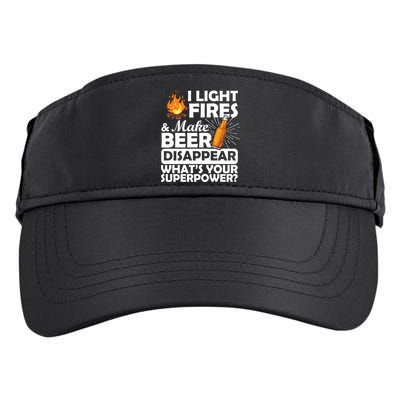 Light Fires Make Beer Disappear Superpower  Adult Drive Performance Visor