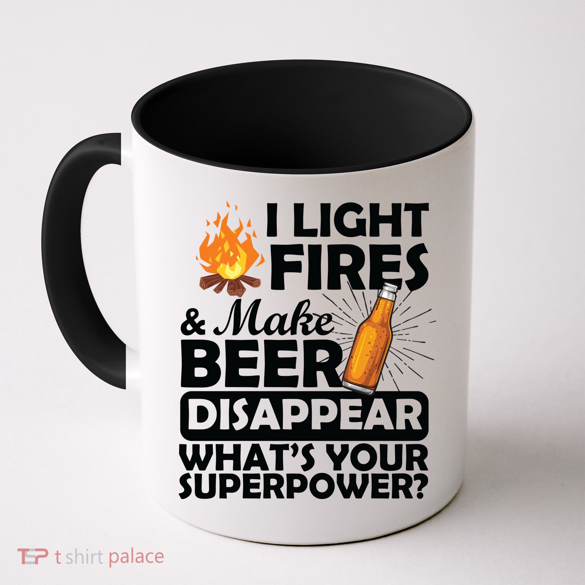 Light Fires Make Beer Disappear Superpower  Mug