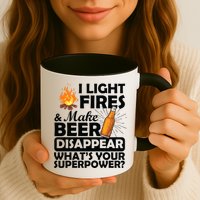 Light Fires Make Beer Disappear Superpower  Mug