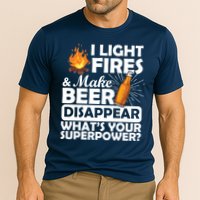 Light Fires Make Beer Disappear Superpower  Performance Shirt