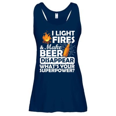 Light Fires Make Beer Disappear Superpower  Ladies Essential Flowy Tank