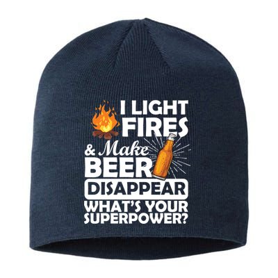 Light Fires Make Beer Disappear Superpower  Sustainable Beanie