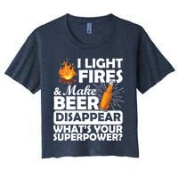 Light Fires Make Beer Disappear Superpower  Crop Top