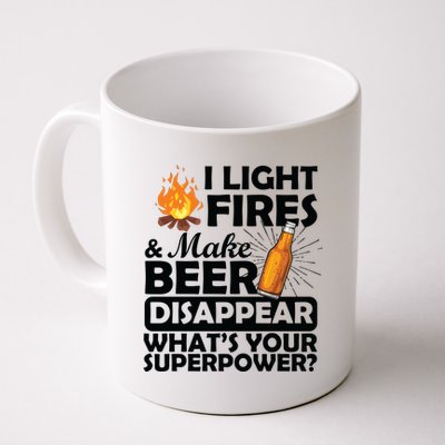 Light Fires Make Beer Disappear Superpower  Coffee Mug