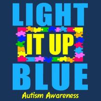 Light It Up Blue Autism Awareness Puzzle Pieces Performance Shirt