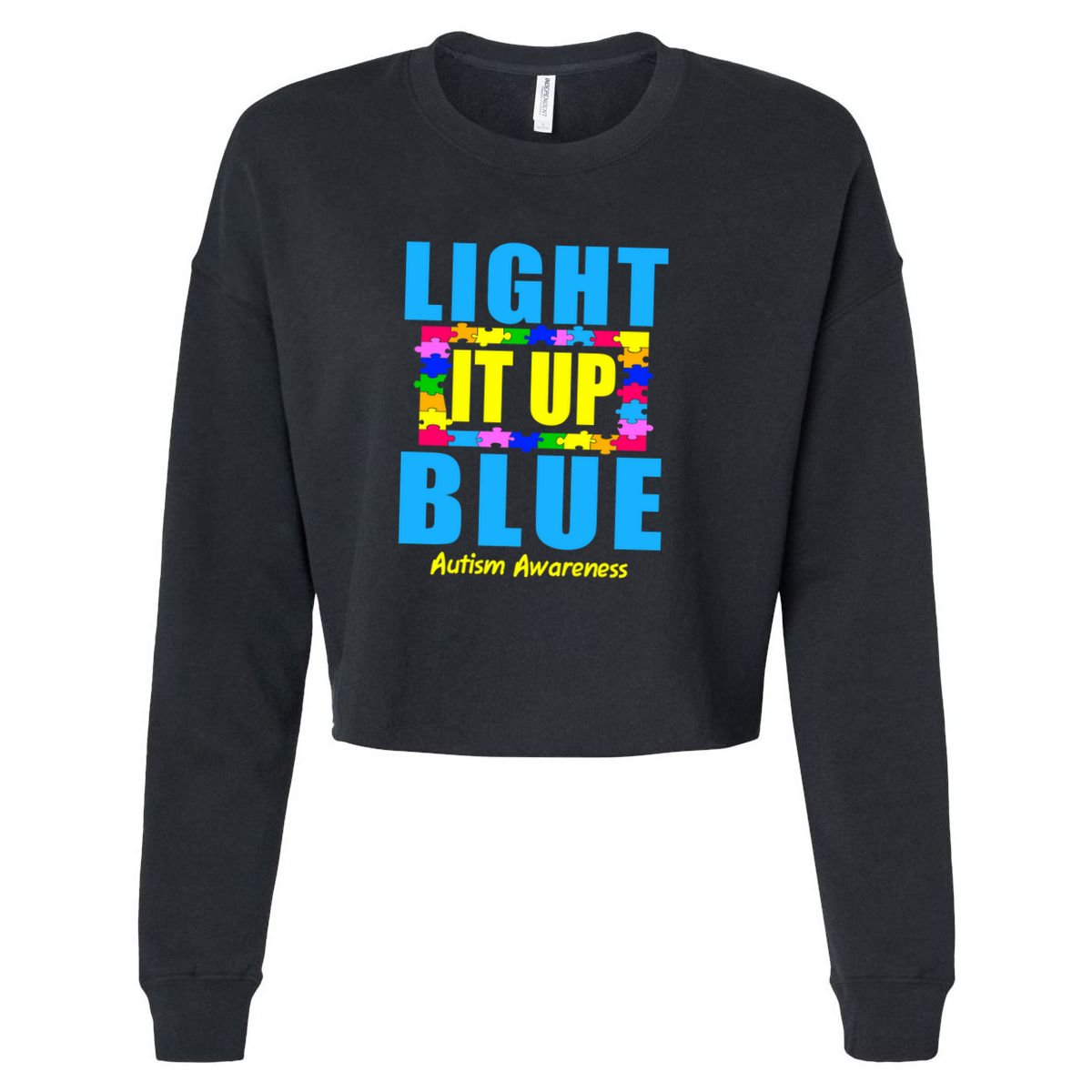 Light It Up Blue Autism Awareness Puzzle Pieces Apron