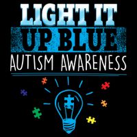 Light It Up Blue Autism Puzzle Bulb Cooling Performance Crew T-Shirt