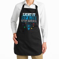 Light It Up Blue Autism Puzzle Bulb Apron