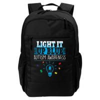 Light It Up Blue Autism Puzzle Bulb Daily Commute Backpack