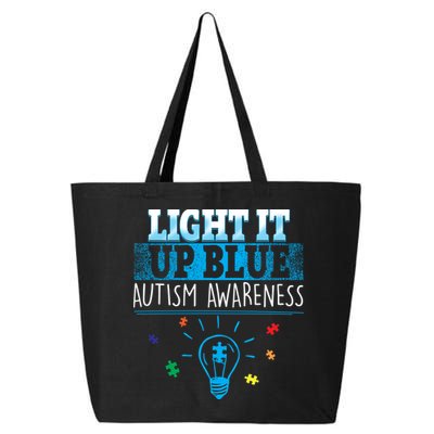 Light It Up Blue Autism Puzzle Bulb 25L Jumbo Tote