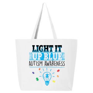 Light It Up Blue Autism Puzzle Bulb 25L Jumbo Tote