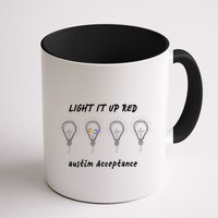 Light It Up Red Autism Acceptance Mug