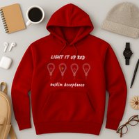 Light It Up Red Autism Acceptance Hoodie