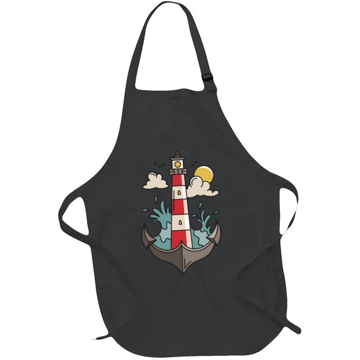 Lighthouse Anchor Ocean Apron