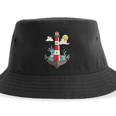 Lighthouse Anchor Ocean Sustainable Bucket Hat