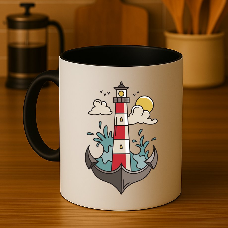 Lighthouse Anchor Ocean Mug
