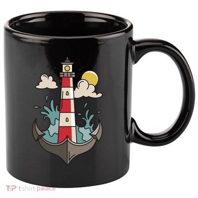 Lighthouse Anchor Ocean 11oz C Handle Ceramic Mug