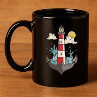 Lighthouse Anchor Ocean 11oz C Handle Ceramic Mug