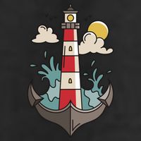 Lighthouse Anchor Ocean 15oz Campfire Ceramic Mug
