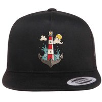 Lighthouse Anchor Ocean Flatbill Hat