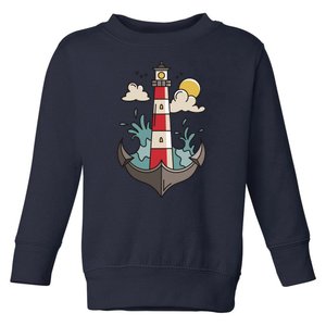 Lighthouse Anchor Ocean Toddler Sweatshirt