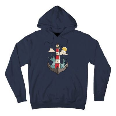 Lighthouse Anchor Ocean Tall Hoodie