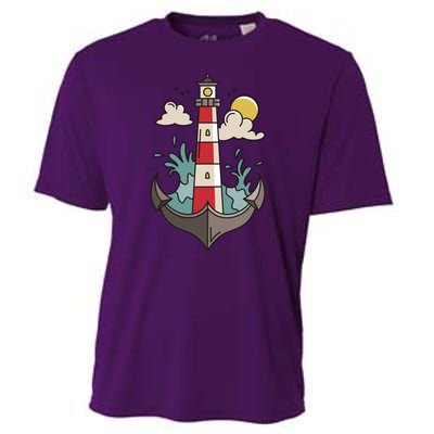 Lighthouse Anchor Ocean Cooling Performance Crew T-Shirt