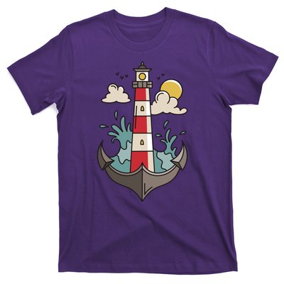 Lighthouse Anchor Ocean T-Shirt