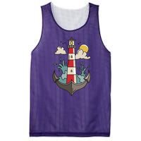 Lighthouse Anchor Ocean Mesh Reversible Basketball Jersey Tank