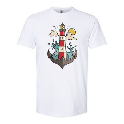 Lighthouse Anchor Ocean Softstyle® CVC T-Shirt