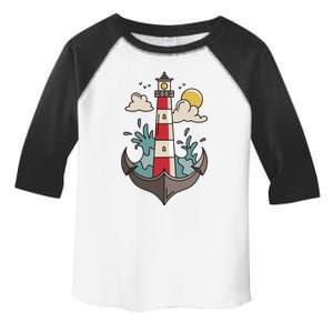 Lighthouse Anchor Ocean Toddler Fine Jersey T-Shirt