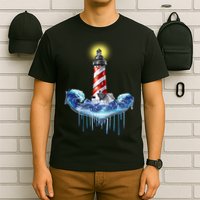 Lighthouse Anchor Water Color T-Shirt