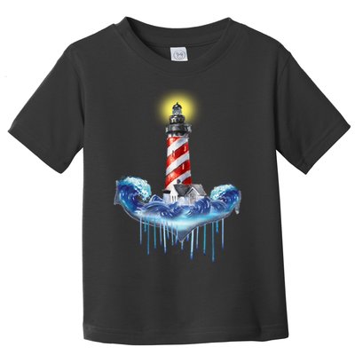 Lighthouse Anchor Water Color Toddler T-Shirt