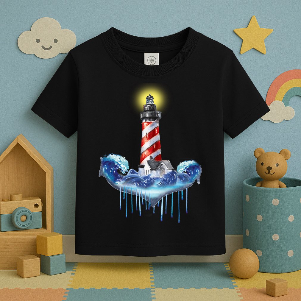 Lighthouse Anchor Water Color Toddler T-Shirt