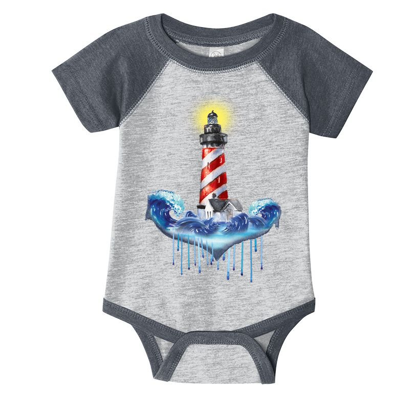 Lighthouse Anchor Water Color Infant Baby Jersey Bodysuit