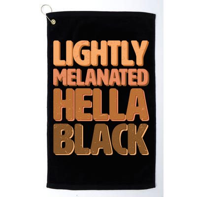 Lightly Melanated Hella Black Golf Towel