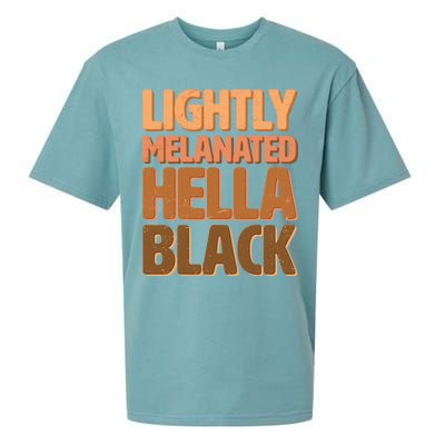 Lightly Melanated Hella Black Sueded Cloud Jersey T-Shirt