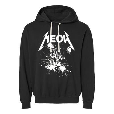 Lightning Cat Meow Logo Garment-Dyed Fleece Hoodie