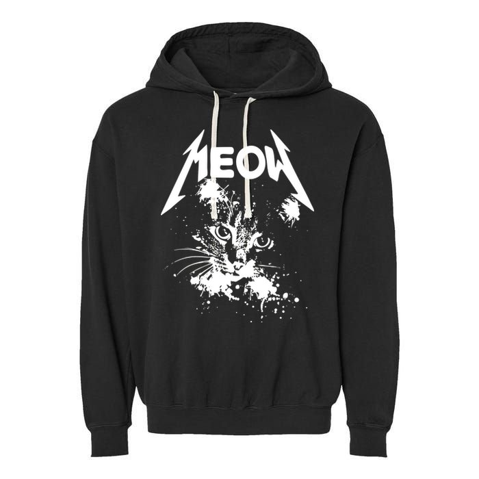 Lightning Cat Meow Logo Garment-Dyed Fleece Hoodie