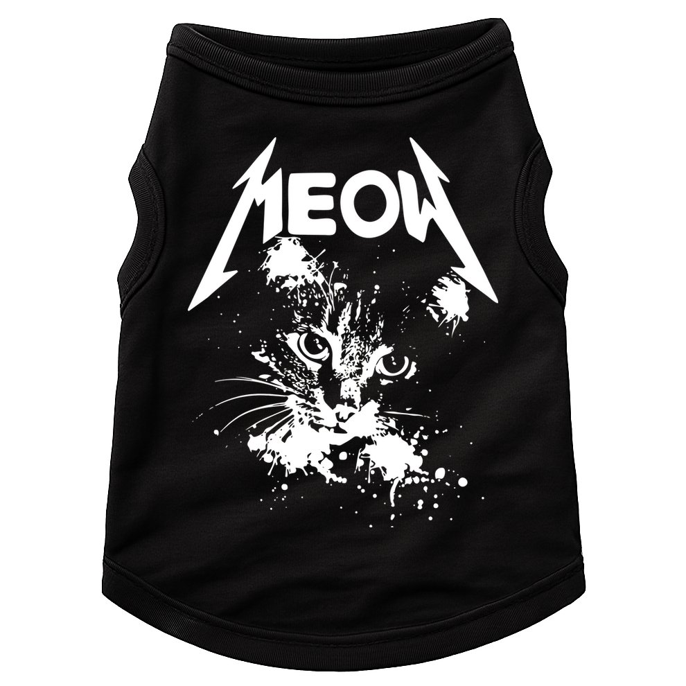 Lightning Cat Meow Logo Doggie Tank