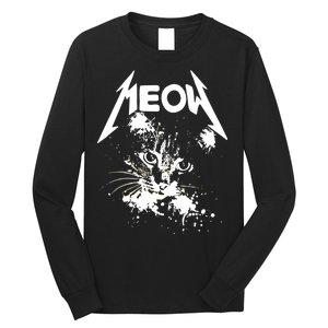 Lightning Cat Meow Logo Long Sleeve Shirt