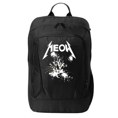 Lightning Cat Meow Logo City Backpack