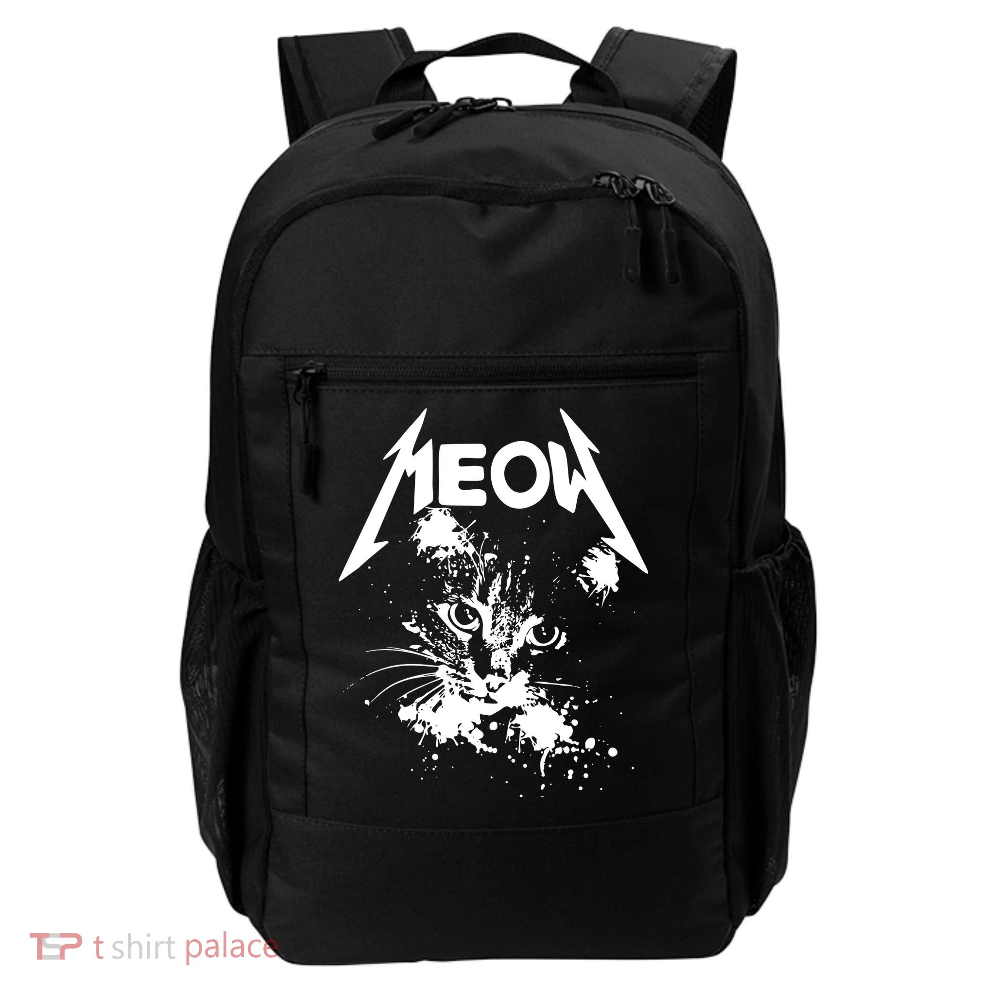 Lightning Cat Meow Logo Backpack
