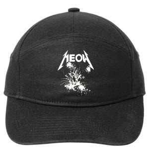 Lightning Cat Meow Logo 7-Panel Snapback Hat