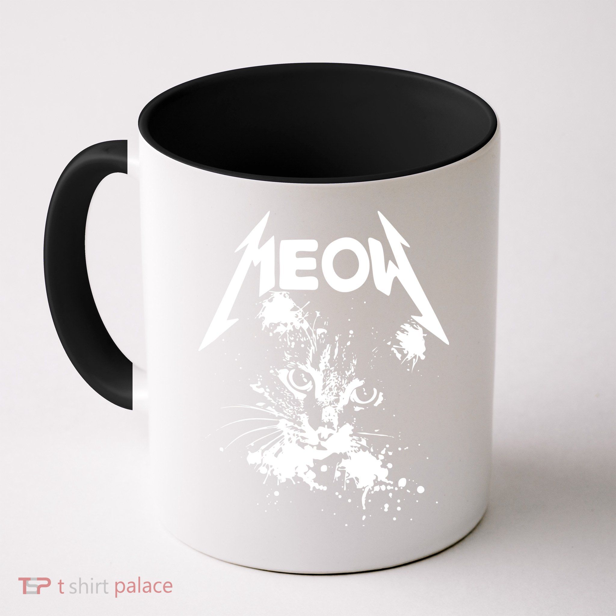 Lightning Cat Meow Logo Mug