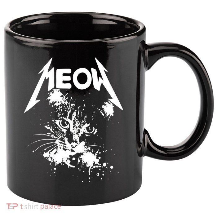 Lightning Cat Meow Logo 11oz C Handle Ceramic Mug