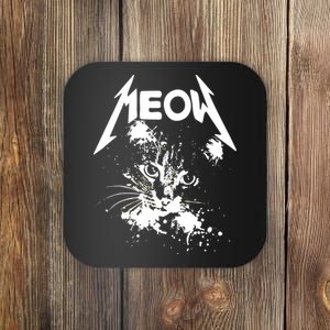 Lightning Cat Meow Logo Coaster