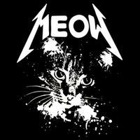 Lightning Cat Meow Logo Drawstring Bag