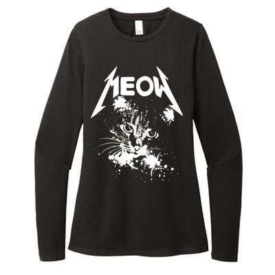 Lightning Cat Meow Logo Womens CVC Long Sleeve Shirt