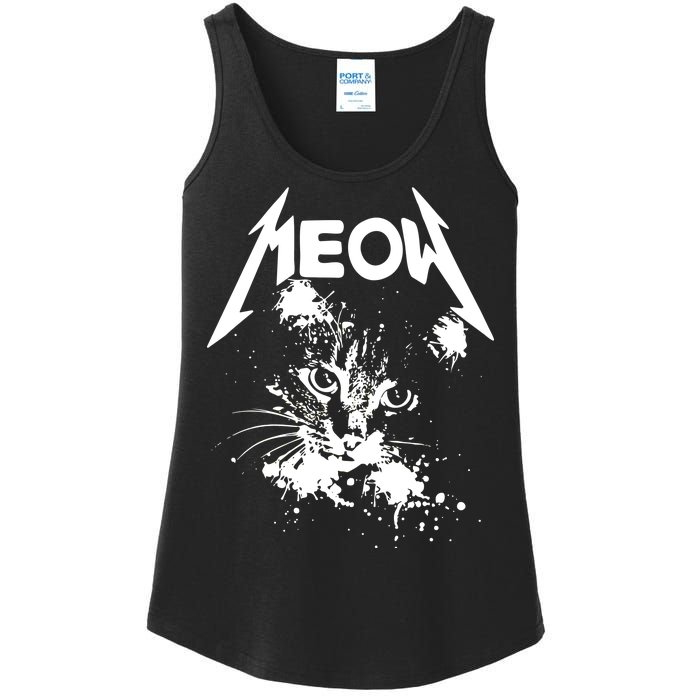 Lightning Cat Meow Logo Ladies Essential Tank